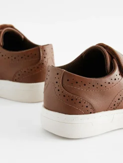 Next Standard Fit (F) Touch Fastening Brogue Shoes^BOY Shoes|Occasionwear