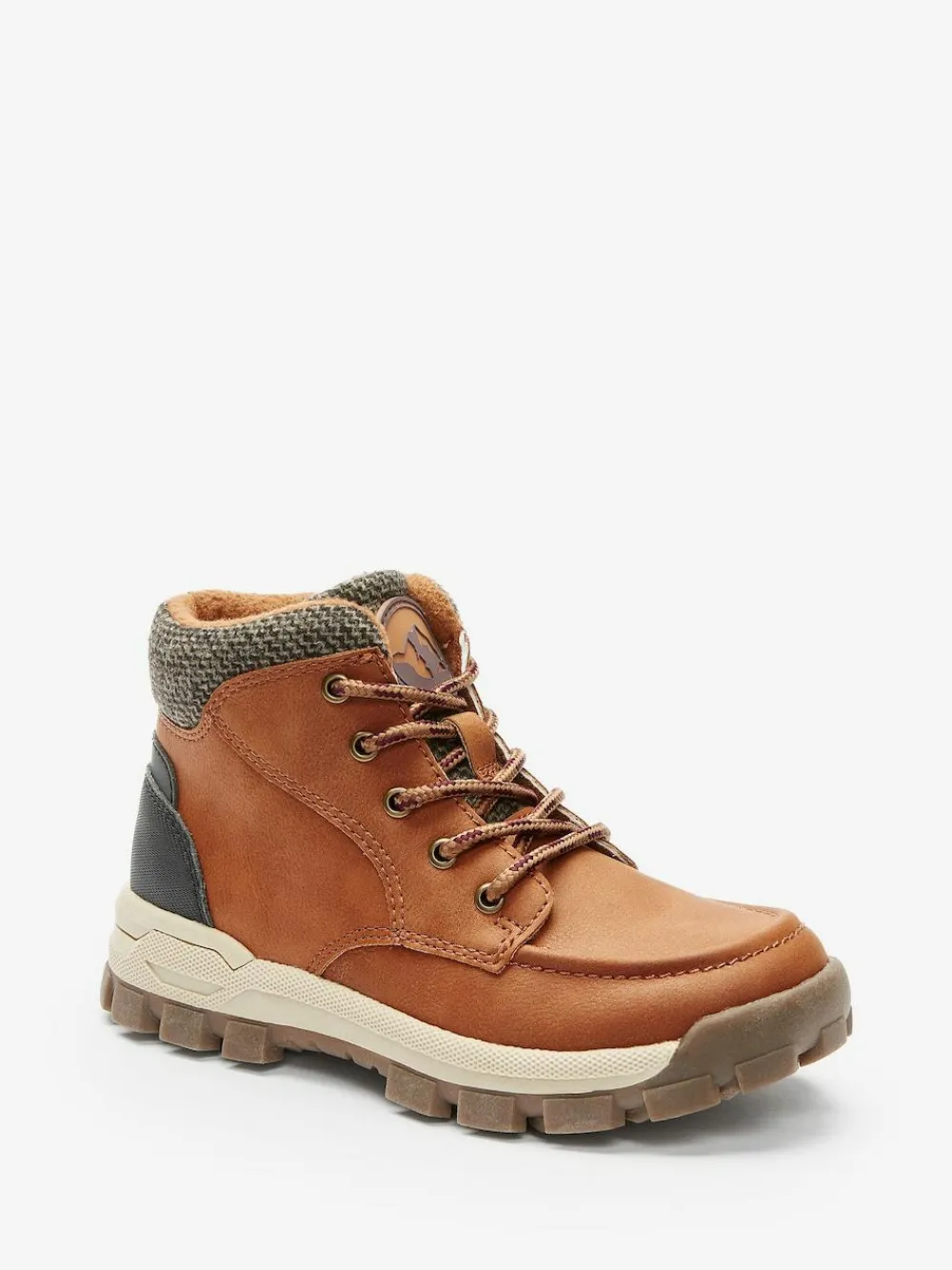 Online Next Standard Fit (F) Thinsulate Lined Walking Boots Tan Brown