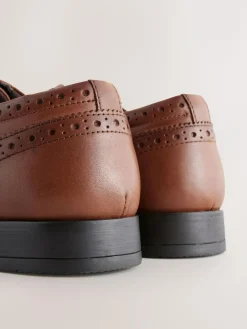 Next Standard Fit Leather Oxford Brogue Shoes^ Shoes