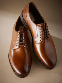 Next Standard Fit Signature Leather Sole Derby Shoes^ Shoes