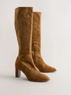 Next Standard/Wide Fit Forever Comfort® Round Toe Knee High Sock Boots^Women Boots & Wellies|Boots