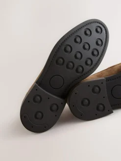 Discount Next Tan Brown Suede Penny Loafers