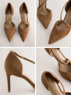 Next Premium Leather Asymmetric Court Heels^Women Heels