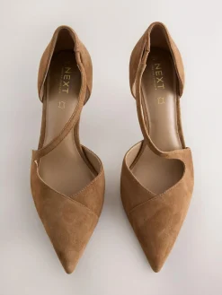 Next Premium Leather Asymmetric Court Heels^Women Heels
