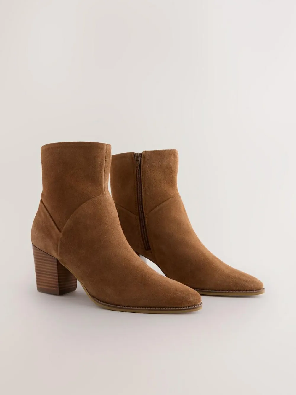 Next Western Block Heel Ankle Boots^Women Wide Fit & Extra Wide Fit