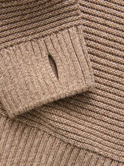 Next Tan Brown Utility Knitted Hoodie (3-16yrs)^BOY Sweatshirts & Hoodies|Knitwear & Sweaters
