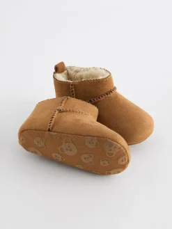 Next Tan Brown Warm Lined Baby Boots (0-2mths)^BOY Baby Boots|Boots