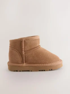 Sale Next Tan Brown Water Repellent Standard Fit (F) Suede Pull On Boots