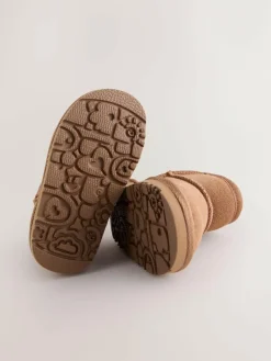 Sale Next Tan Brown Water Repellent Standard Fit (F) Suede Pull On Boots