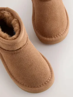 Sale Next Tan Brown Water Repellent Standard Fit (F) Suede Pull On Boots