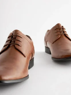Next Wide Fit Derby Lace-Up Shoes^ Shoes