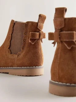 Outlet Next Wide Fit (G) Chelsea Ankle Boots Tan Brown