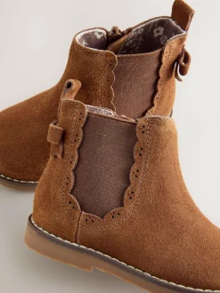 Outlet Next Wide Fit (G) Chelsea Ankle Boots Tan Brown
