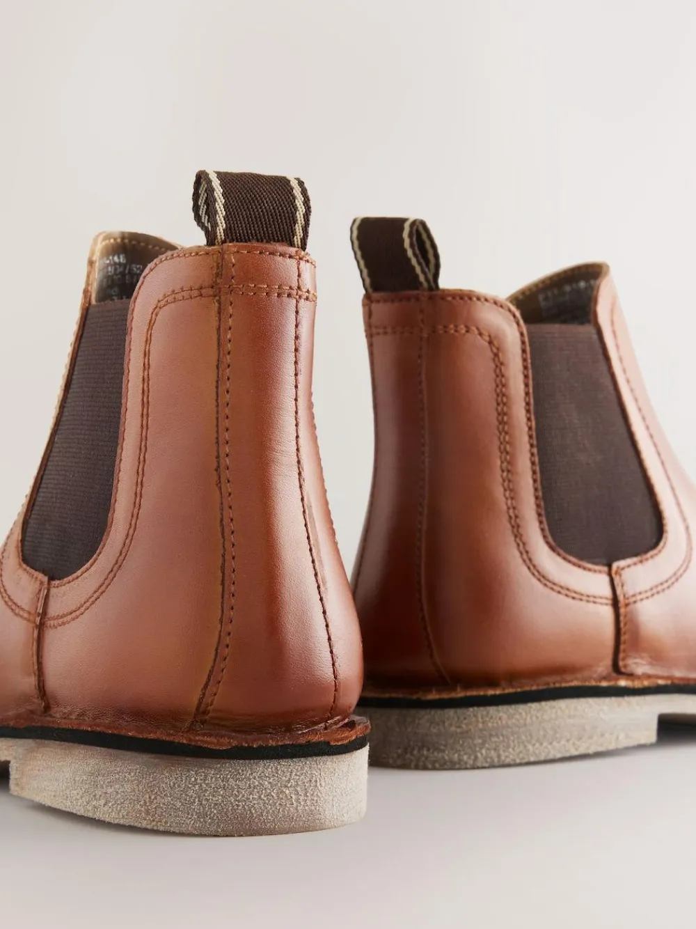 Next Tan Brown Wide Fit (G) Leather Chelsea Boots^BOY Occasionwear|Boots