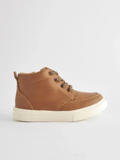 Outlet Next Wide Fit (G) Warm Lined Chukka Boots Tan Brown