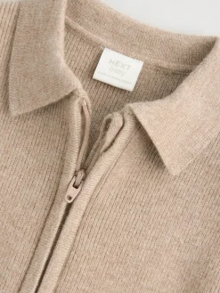 Next Zip front knitted Shacket (0mths-2yrs)^BOY Baby Winter Clothing|Knitwear