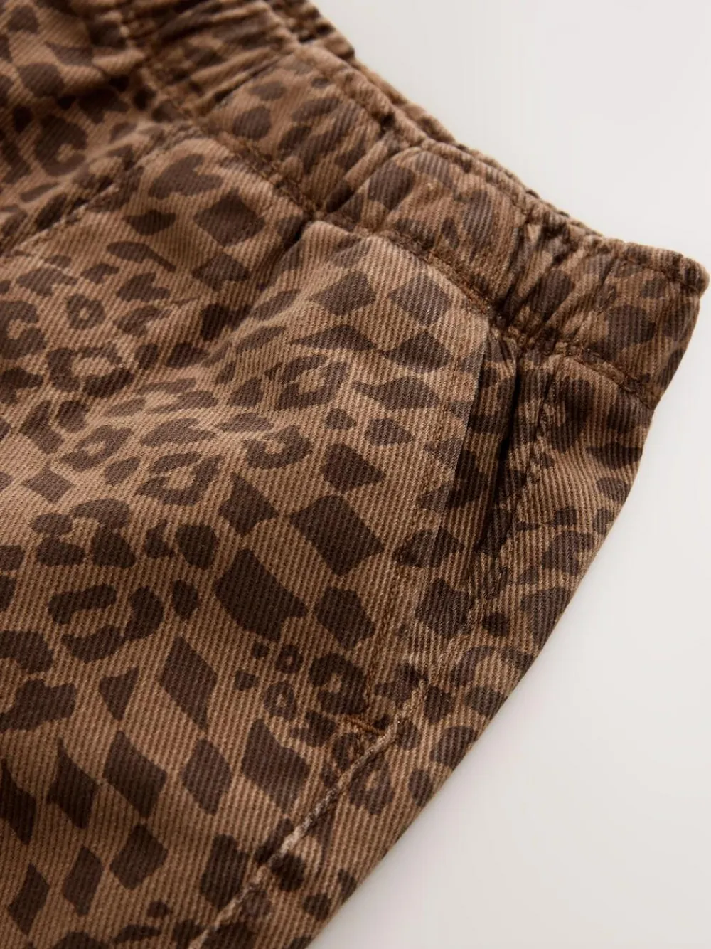 Next Tan Leopard Print Printed Pull On Wide Trousers (3mths-7yrs)^BOY Pants & Leggings|Joggers