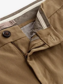 Clearance Next Tan Light Slim Fit Stretch Chinos Trousers