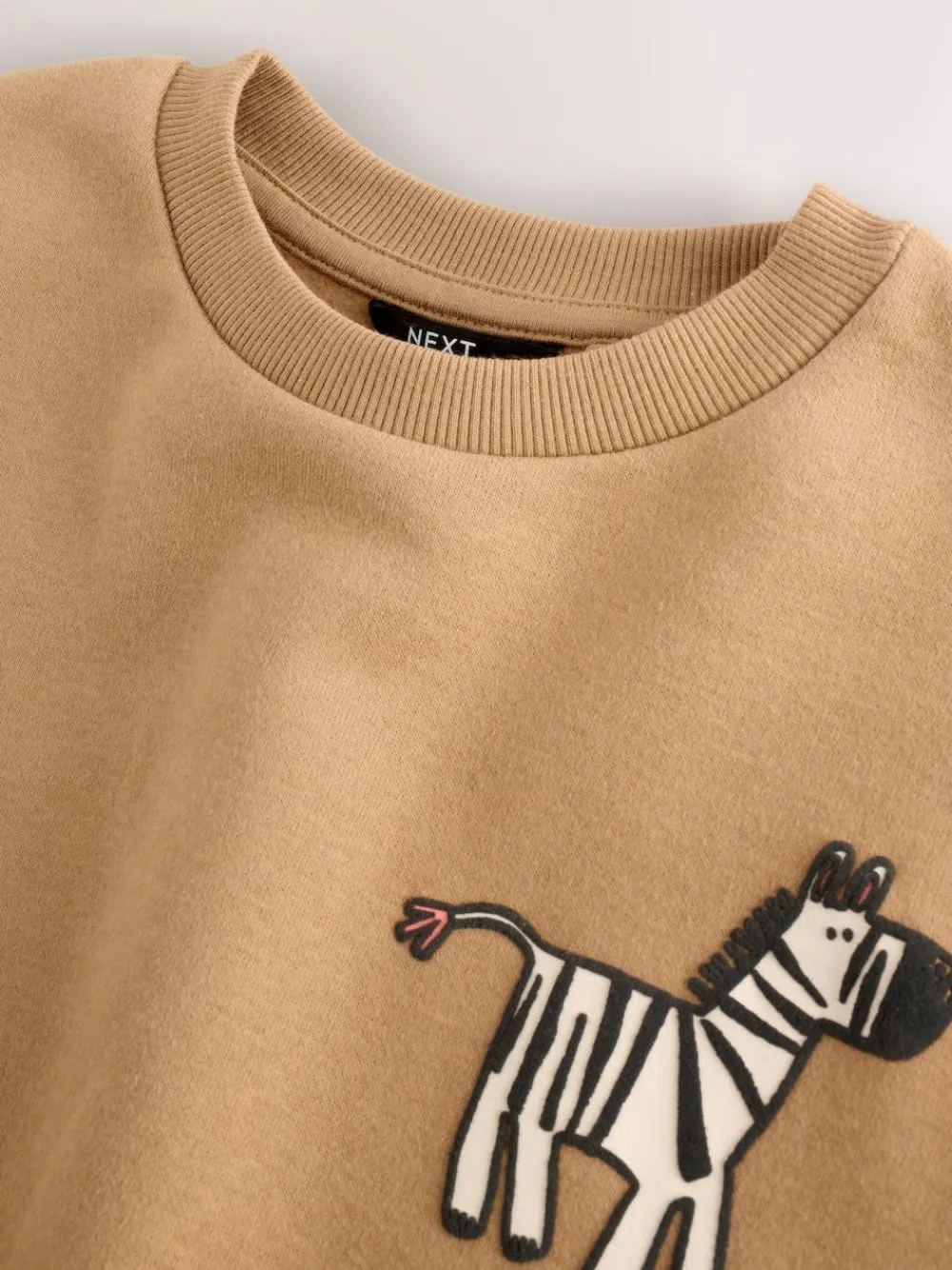 Outlet Next Tan/Ecru/Charcoal Grey 2 Pack Sweatshirt and Joggers Set (3mths-7yrs)