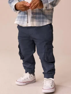 Discount Next Tan/Navy Cargo Trousers 2 Pack (3mths-7yrs)