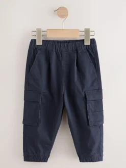 Discount Next Tan/Navy Cargo Trousers 2 Pack (3mths-7yrs)