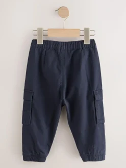 Discount Next Tan/Navy Cargo Trousers 2 Pack (3mths-7yrs)