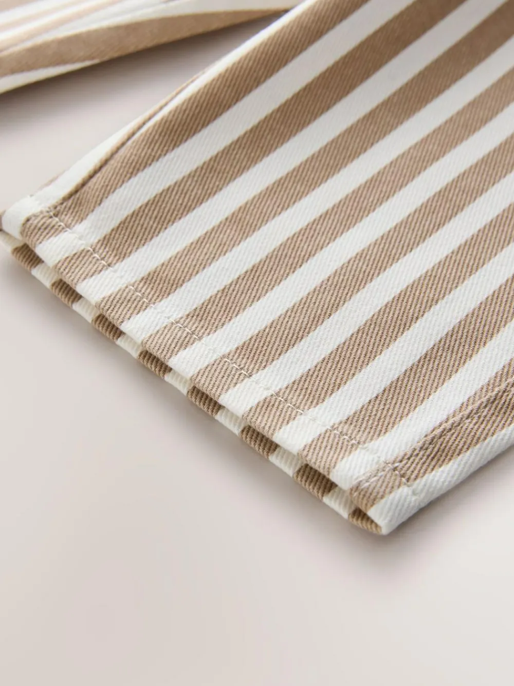 Clearance Next Tan/White Stripe Printed Pull On Wide Trousers (3mths-7yrs)