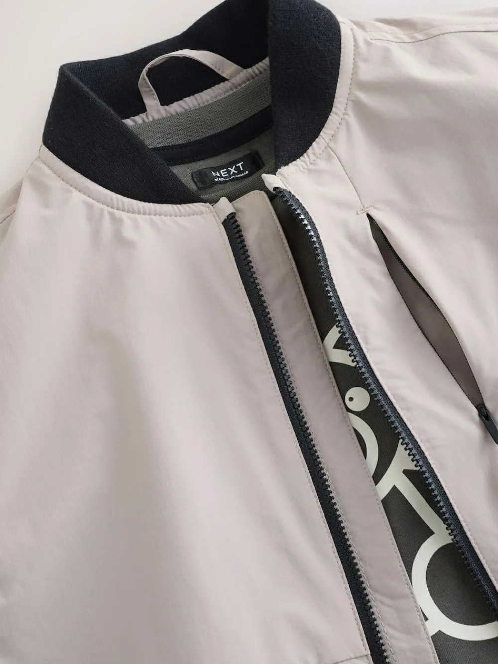 Next Taupe Bomber Shacket and T-Shirt Set 2 Piece (3mths-7yrs)^BOY Coats, Jackets & Pramsuits|Coats, Jackets & Pramsuits