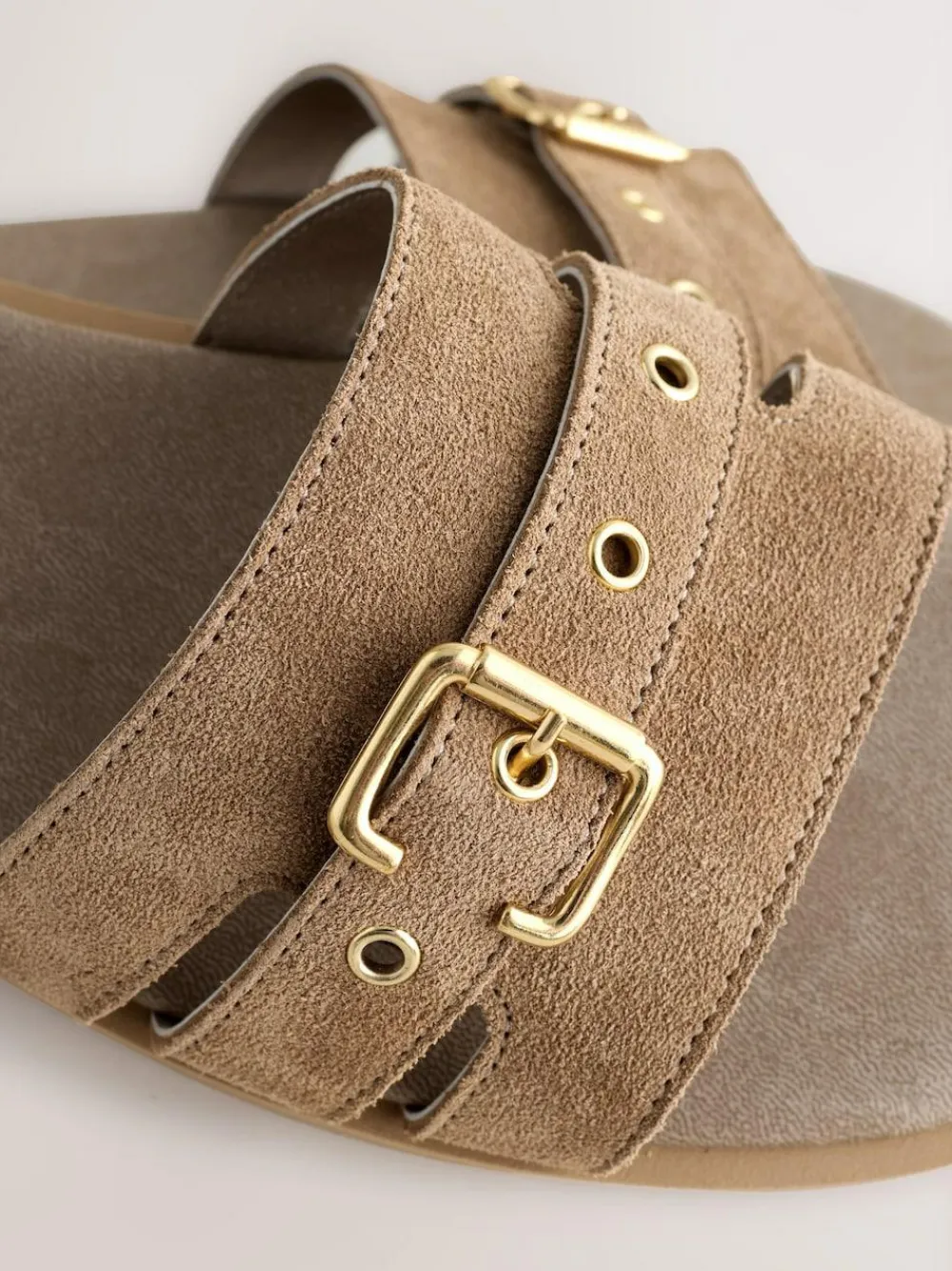 Next Buckle Mule Sandals^Women Wide Fit & Extra Wide Fit