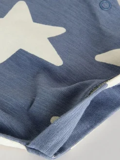 Best Next Teal Blue 100% Cotton Baby Rompers 4 Pack