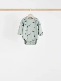 Next Teal Blue 5 Pack Baby Bodysuits