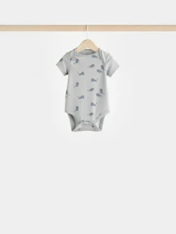 Discount Next Teal Blue Baby 100% Cotton Bodysuits 7 Pack