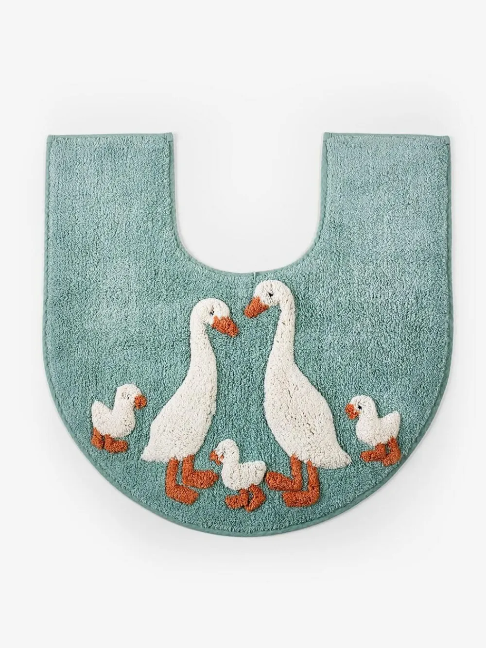 Next Teal Blue Goose And Friends 100% Cotton Pedestal Mat^ Towels & Bathmats