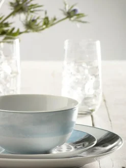 Next Teal Blue Hamish The Highland Cow 12 Piece Dinner Set^ Dinner Sets & Pasta Bowls