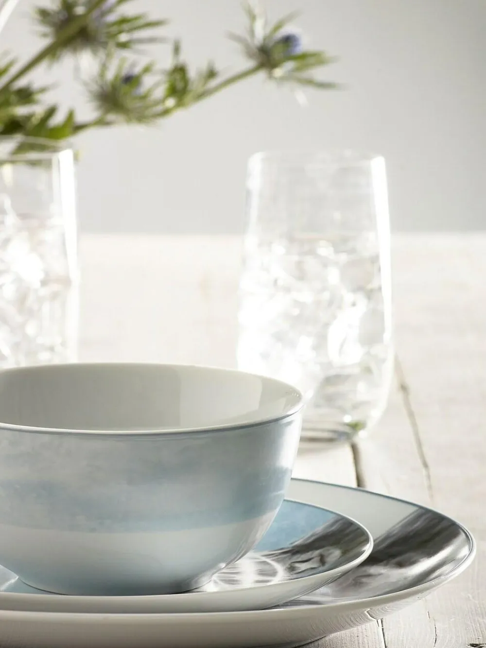 Next Teal Blue Hamish The Highland Cow 12 Piece Dinner Set^ Dinner Sets & Pasta Bowls