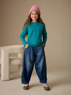 New Next Long Sleeve Top (3-16yrs) Teal Blue