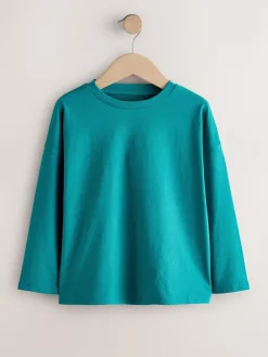 New Next Long Sleeve Top (3-16yrs) Teal Blue