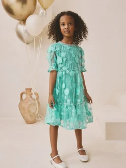 Next Mesh Flower Sequin Party Dress (3-16yrs)^ Dresses