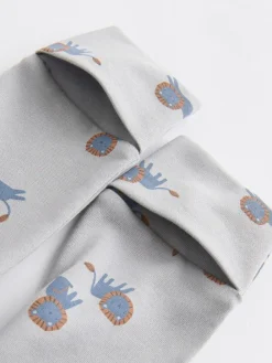 Next Teal Blue Patterned Baby Sleepsuits 5 Pack (0-2yrs)