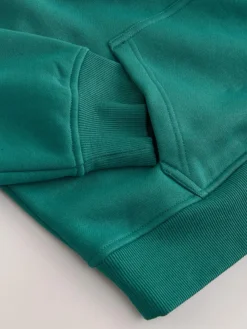 Next Relaxed Fit Heavyweight Cotton Rich Jersey Zip Neck Sweatshirt^Women Nightwear|Hoodies & Sweatshirts