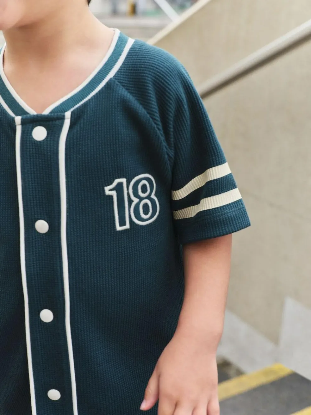 Clearance Next Short Sleeve Varsity Shorts Set (3mths-7yrs) Teal Blue