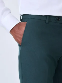 Outlet Next Teal Blue Slim Fit Textured Suit Trousers