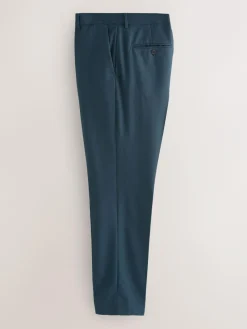 Outlet Next Teal Blue Slim Fit Textured Suit Trousers