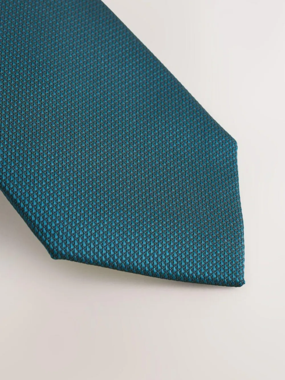 Next Teal Blue Slim Textured Tie