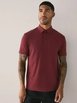 Next Teal Blue/Black/Rust Red Regular Fit Short Sleeve Jersey Polo Shirts 3 Pack^ Tops & T-Shirts