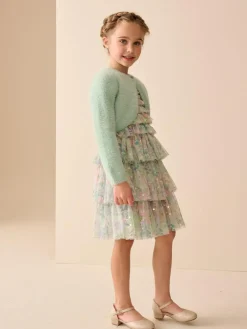 Next Fluffy Occasion Shrug (12mths-16yrs)^ Occasionwear|Knitwear & Sweaters