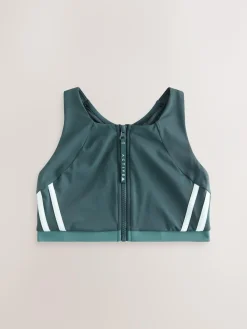 Outlet Next Teal Green Active High Neck Crop Bikini Top