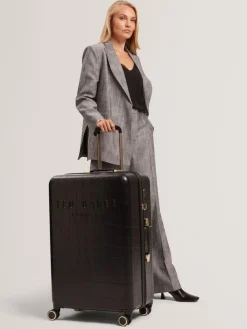 Ted Baker Icon Case Croc Large Suitcase^Women Luggage