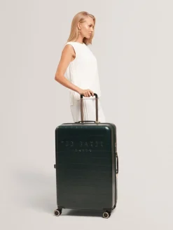 Ted Baker Icon Case Croc Large Suitcase^Women Luggage