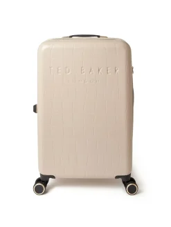 Online Ted Baker Icon Case Croc Medium Suitcase Nude